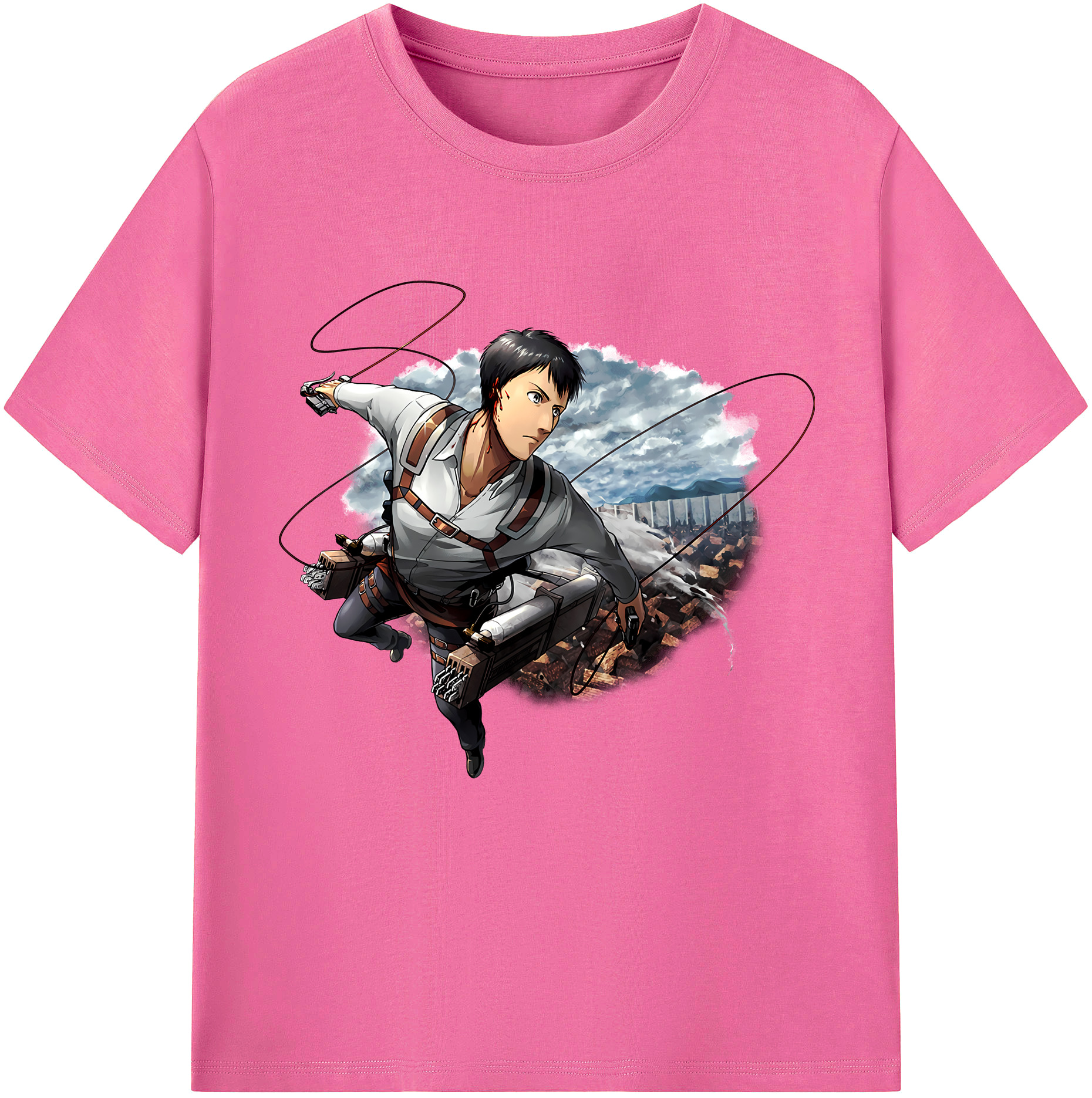 （画像用） 進撃の巨人 ベルトルト・フーバー Attack on Titan Bertholdt Hoover レディースカジュアルプリントTシャツ（綿100％）